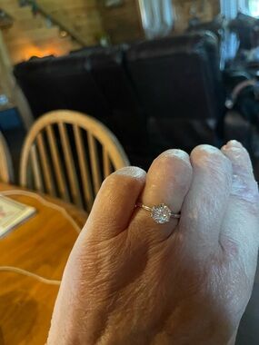 Classic Solitaire Round-Cut CZ Ring in Silver - Women Jewelry